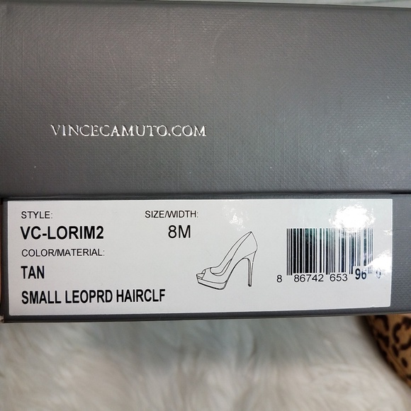 Vince camuto leopard print calf hair size 8 - Picture 5 of 7